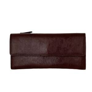 Bugatti Women’s Brown Leather RFID Trifold Wallet 26 Slot Organizer Minimalist